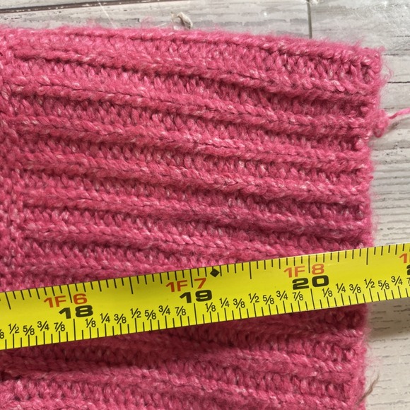 FCT With Love Pink Cable Knit Cropped Pullover Sweater NWT Women's Size XL‎ - Picture 8 of 9